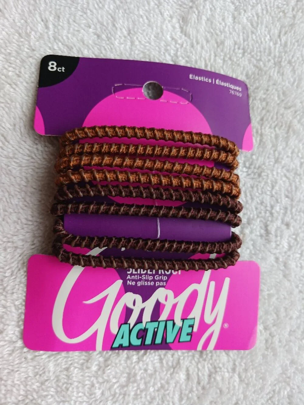 8 Goody Ouchless Slide Proof Hold Stay Secure Fit Elastic Ponytailer Hair Bands